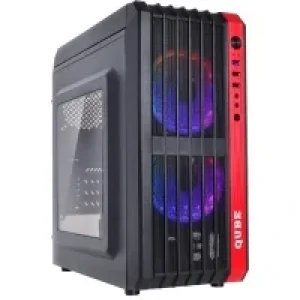 Комп'ютерний корпус QUBE без БЖ QBM43_W3NU3 Чорний UA