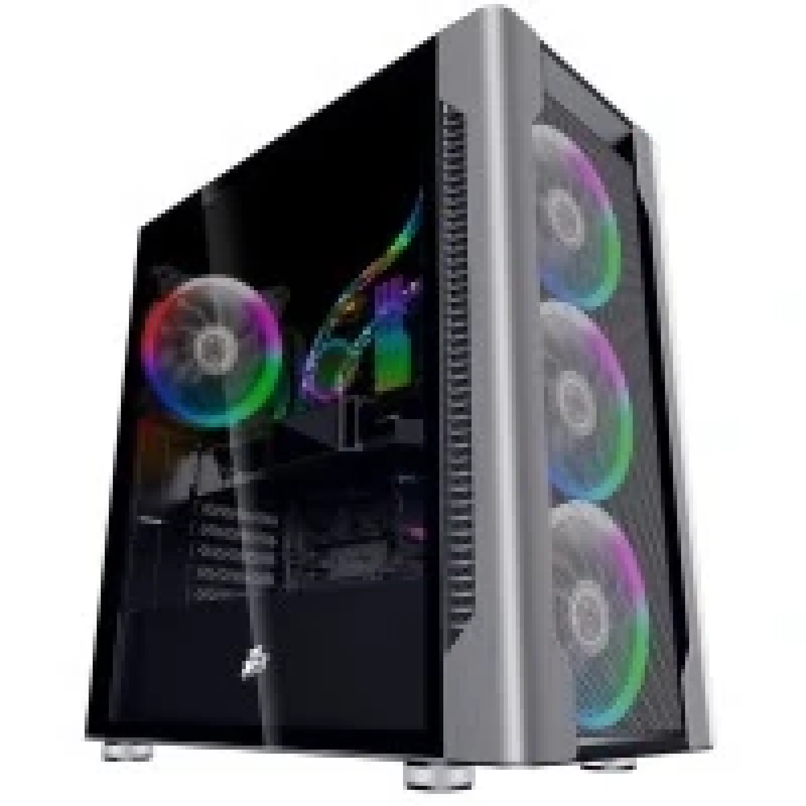 Компьютерний корпус 1STPLAYER DX-4R1-PLUS-BK Color LED Black без БП UA