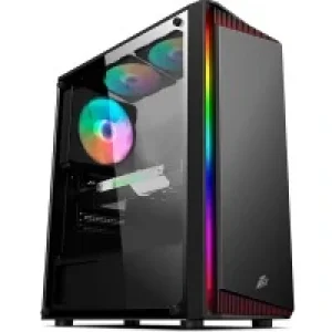 Комп'ютерний корпус 1STPLAYER RB-4-3G6-BK Black без БЖ UA