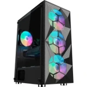 Комп'ютерний корпус 1STPLAYER X7-3G6P-1G6 Blackбез БЖ UA