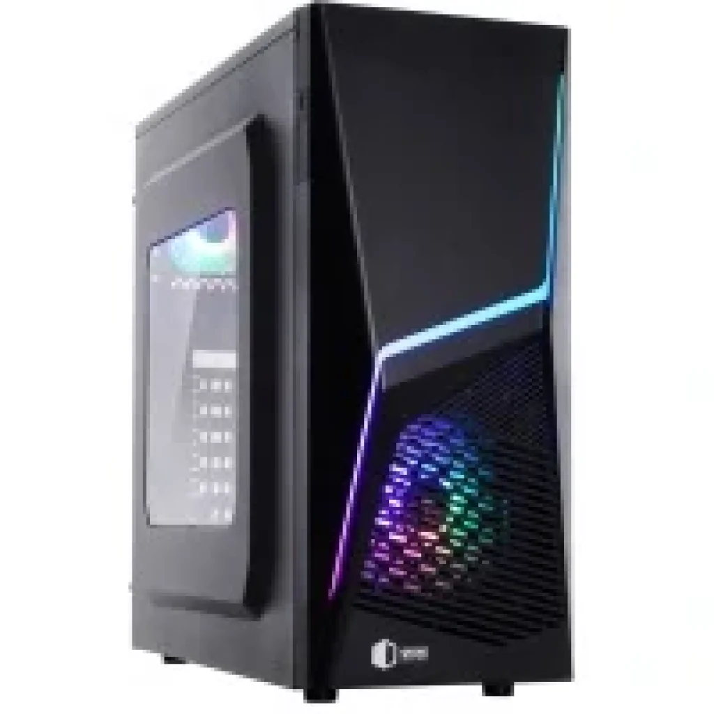Комп'ютерний корпус QUBE QUBE FLASH Чорний (FLASH_W3NU3) UA
