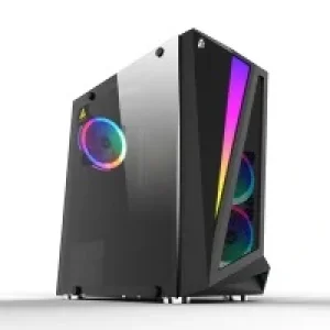 Комп'ютерний корпус 1STPLAYER R5-3R1 Color LED Black без БЖ UA