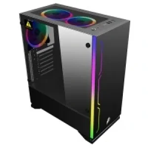 Компьютерний корпус 1STPLAYER B6-3R1-BK Black без БП UA