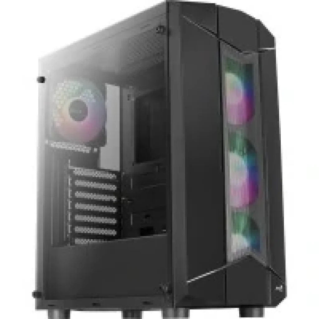 Комп'ютерний корпус AEROCOOL Sentinel (Sentinel-G-BK-v1) Black без БЖ UA