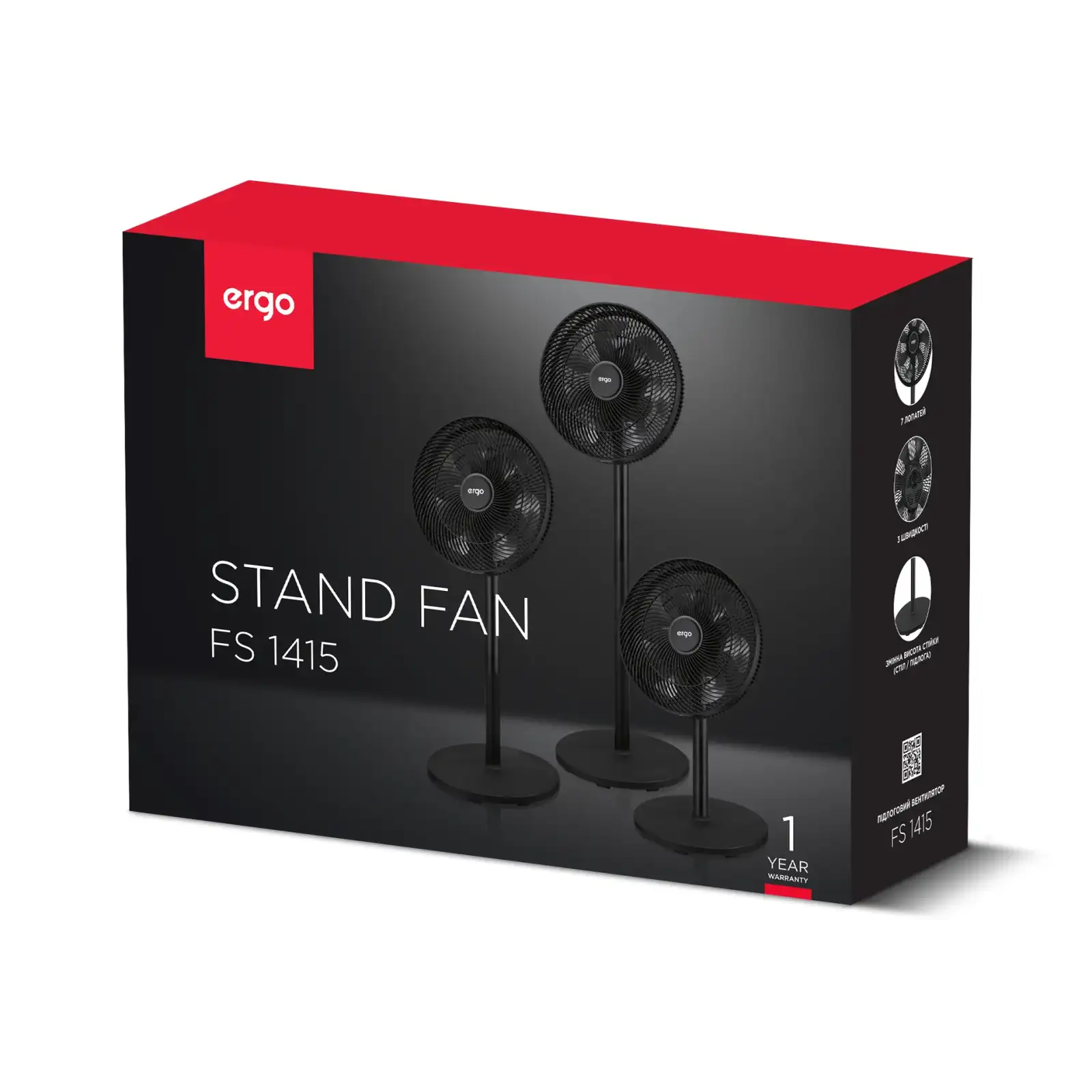 Вентилятор ERGO FS 1415 UA