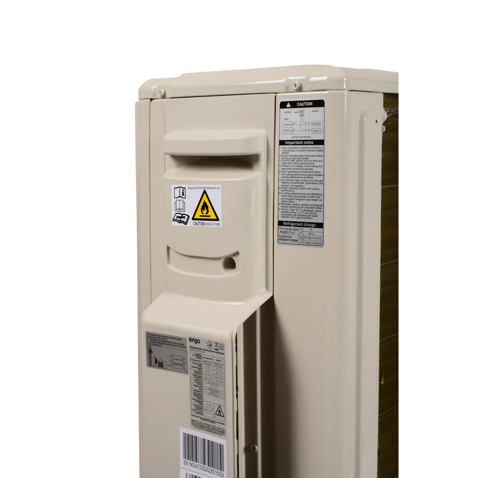 Кондиционер ERGO ERGO ACI 1835 ODU MSH(2) + ACI 0935 IDU MSW W х 2 UA