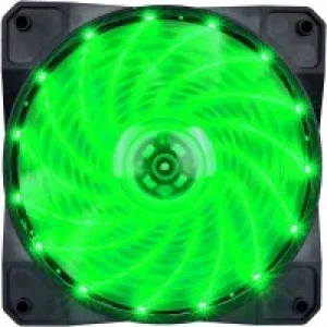 Вентилятор 1STPLAYER A1-15LED Green bulk; 120х120х25мм, 4-pin UA