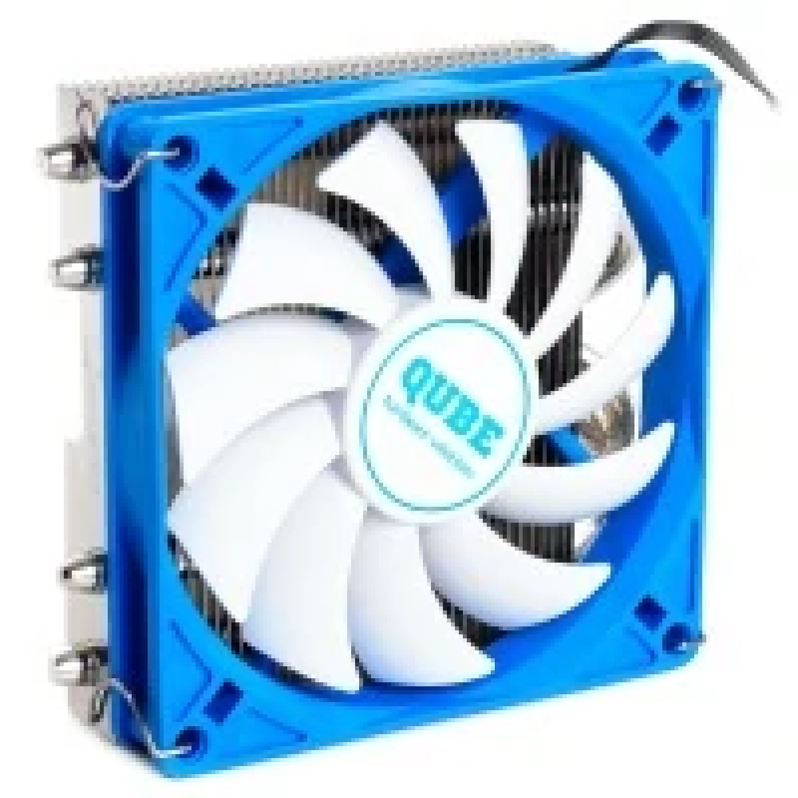 Вентилятор QUBE Кулер проц. QB-OL400 Blue (92mm/4pin/4тепл.трубки) UA