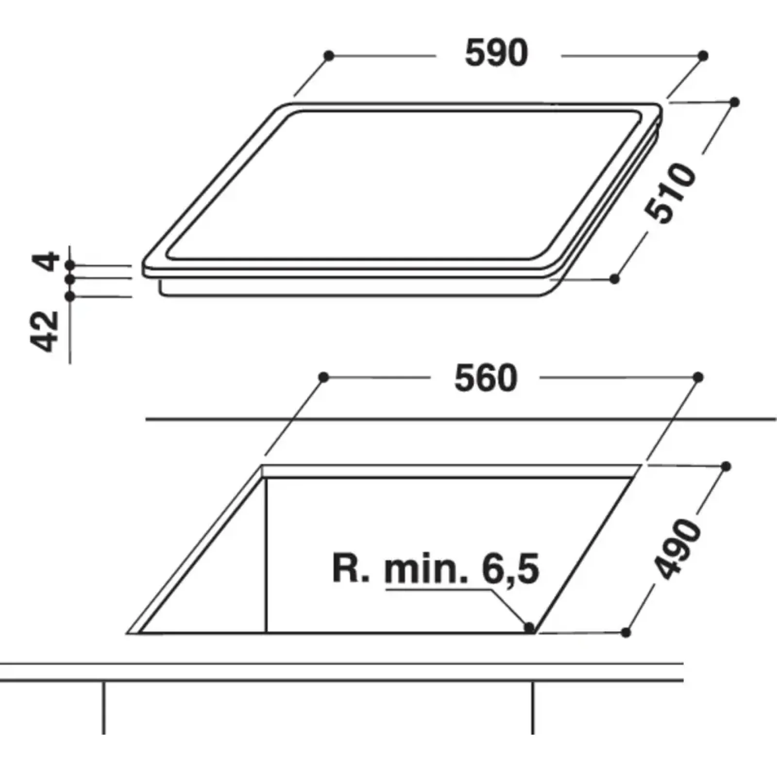 Встр. Поверхность INDESIT RI 161 C UA