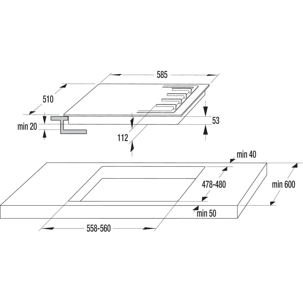 Вбуд. поверхня GORENJE GTW 642 SYW (BG6IB-G0B) UA