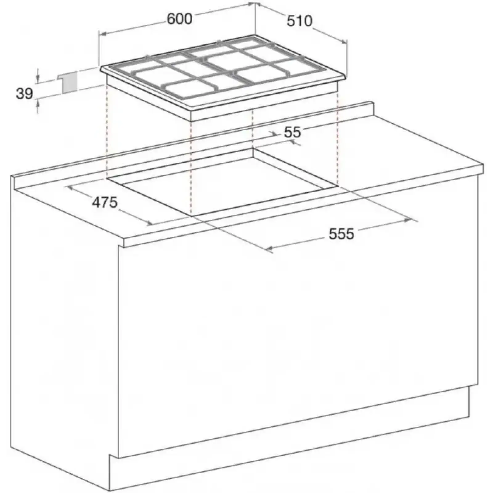Газовая варочная поверхность Whirlpool GMT 6422 AN UA