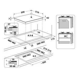 Вбуд. поверхня WHIRLPOOL GOFL629S UA