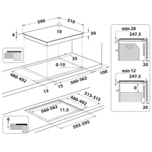 Варочная панель электрическая Whirlpool WSQS460NE UA