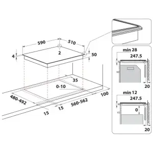 Варочная поверхность электрическая Whirlpool WLS2760BFS UA