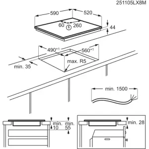 Электрическая варочная поверхность Electrolux EIV63449CT UA