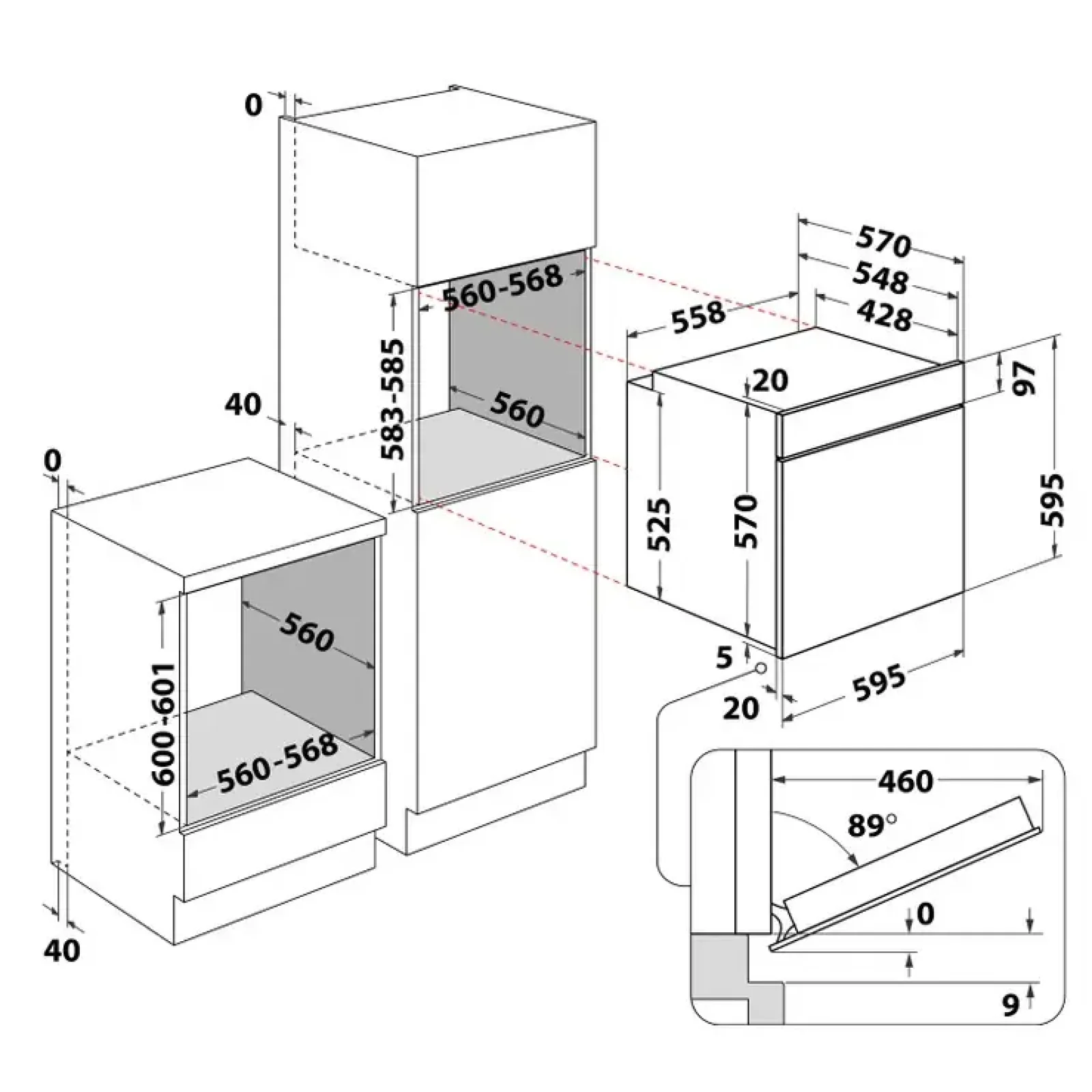 Електрична духова шафа Whirlpool OMSK58CU1B UA