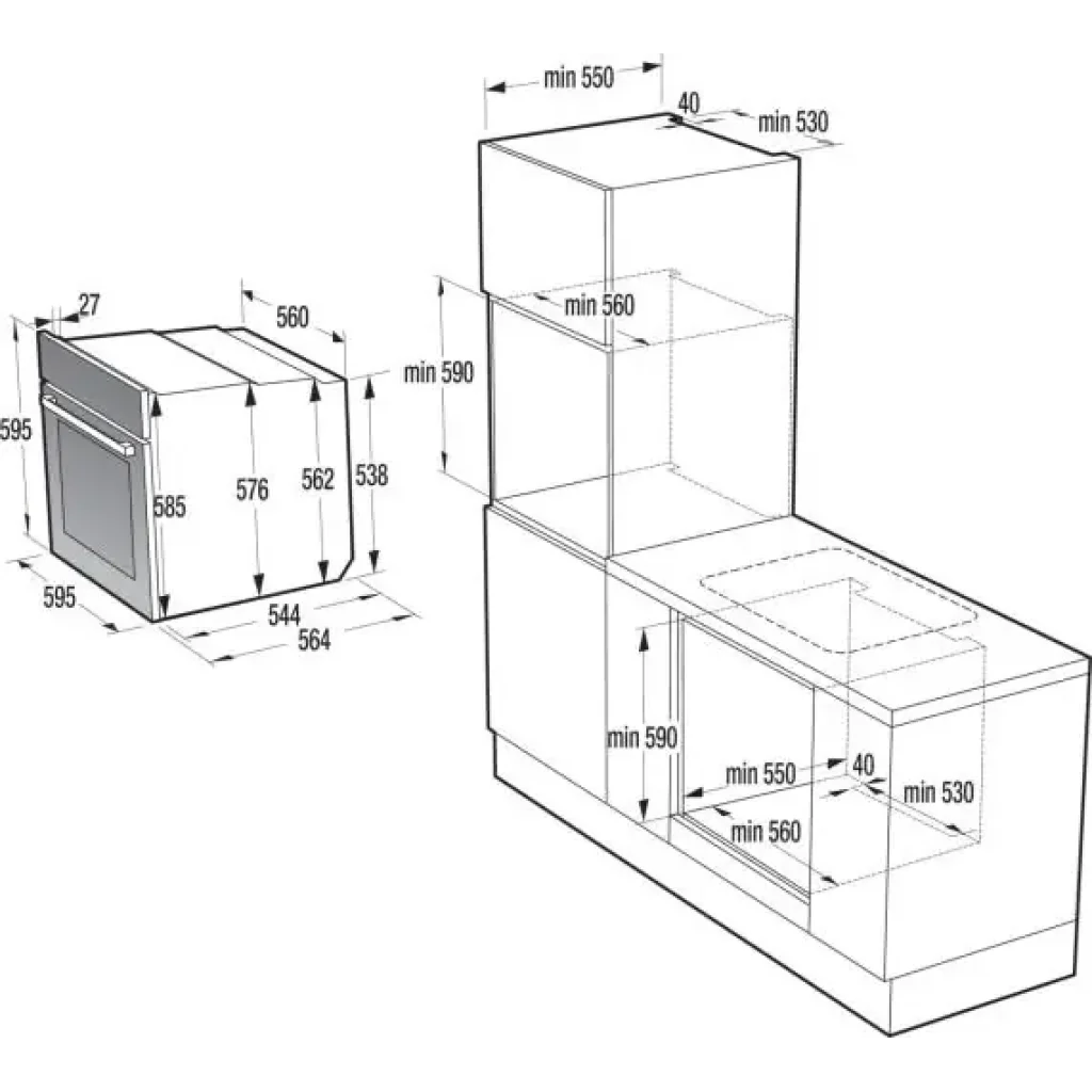 Електрична духова шафа Hisense BSA66334PBDG UA