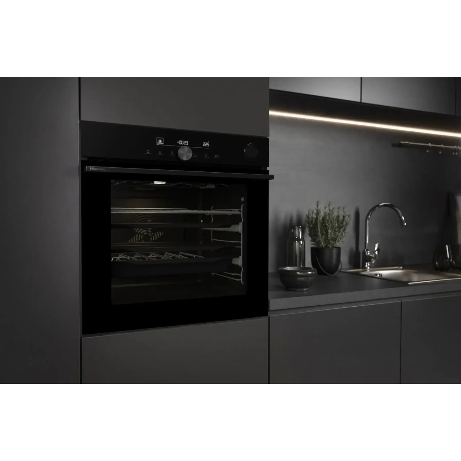 Электрический духовой шкаф Hisense BSA6633PBG8 UA