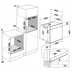 Духовой шкаф WHIRLPOOL WOI4S8HM1SXA UA