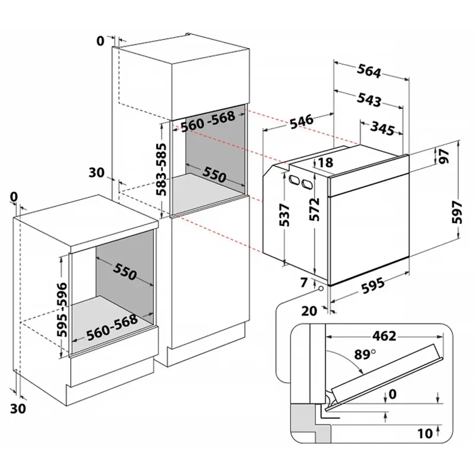 Духова шафа Whirlpool WOI5S8HM2SBA UA