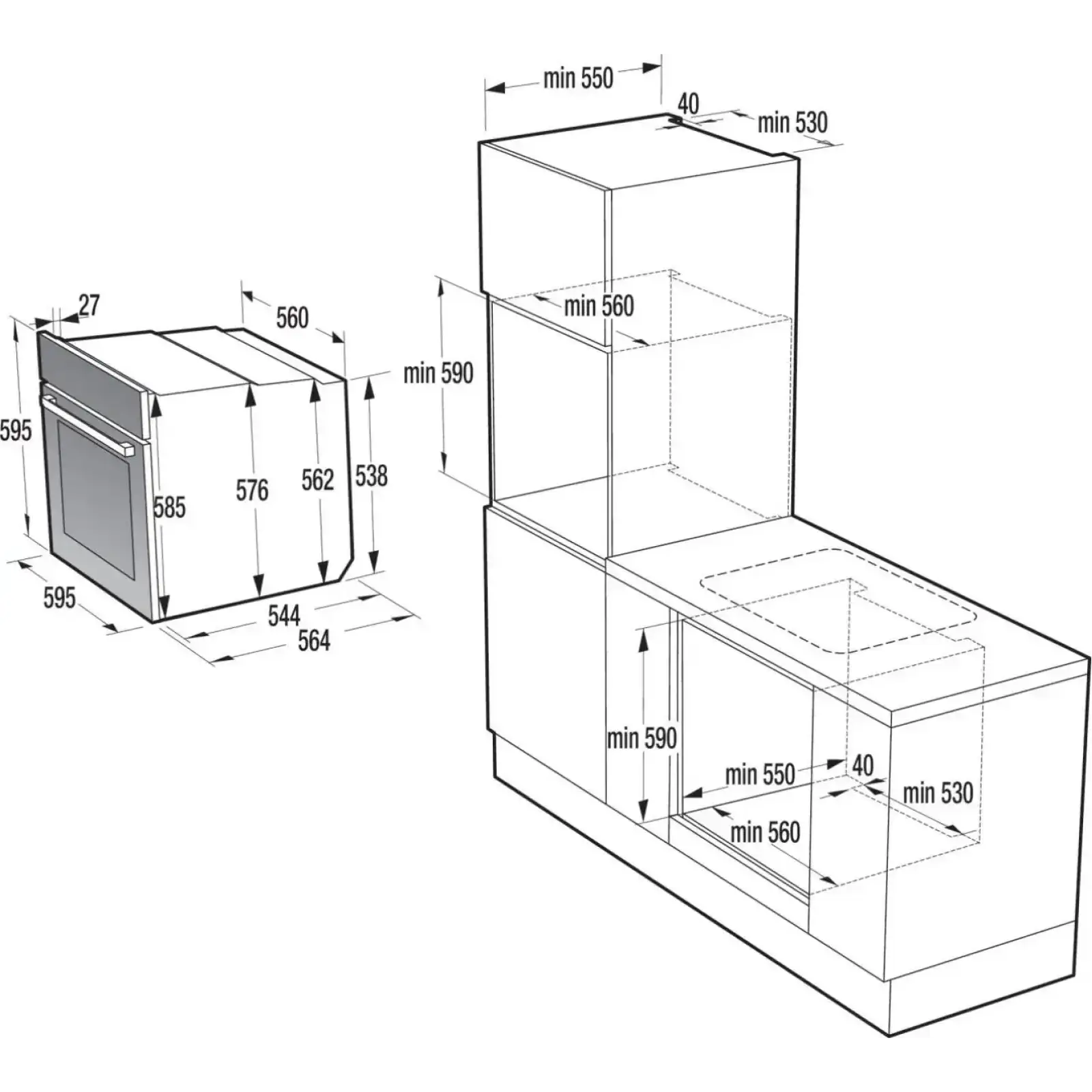 Електрична духова шафа Hisense BSA6634PBG8 (BO3PS5V01-7) UA