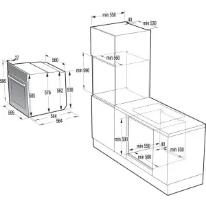 Електрична духова шафа Hisense BSA6634PBG8 (BO3PS5V01-7) UA