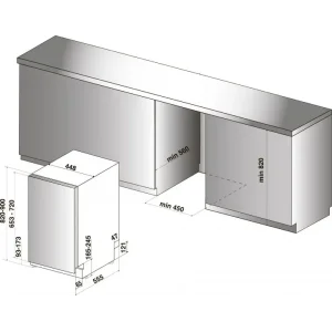Вбуд. посудомийка INDESIT DSIC3M19 UA