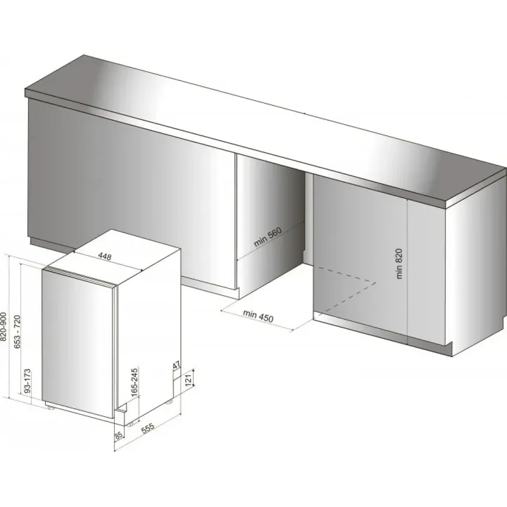 Посудомоечная машина Hotpoint Ariston HSIO 3O35 WFE UA