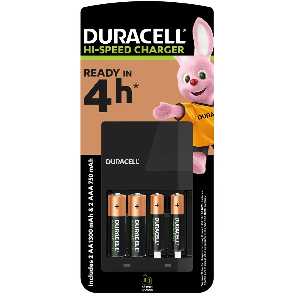 Зарядний пристрій Duracell CEF14 + 2AA1300 + 2AAА750 UA