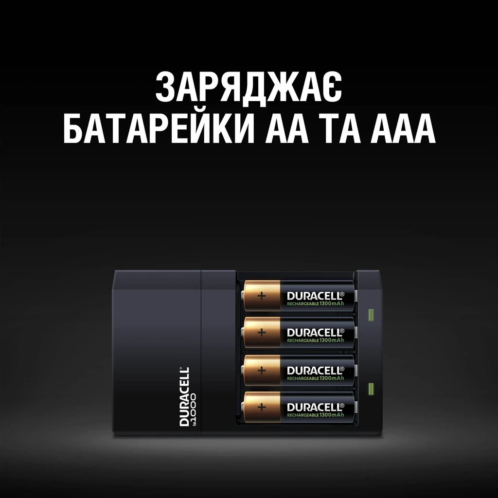 Зарядний пристрій Duracell CEF14 + 2AA1300 + 2AAА750 UA