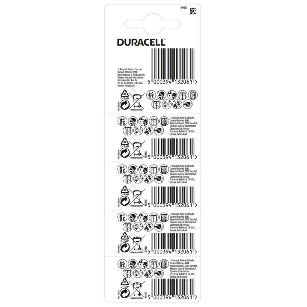 Батарейка Duracell LR44 уп. 2х5 шт. UA