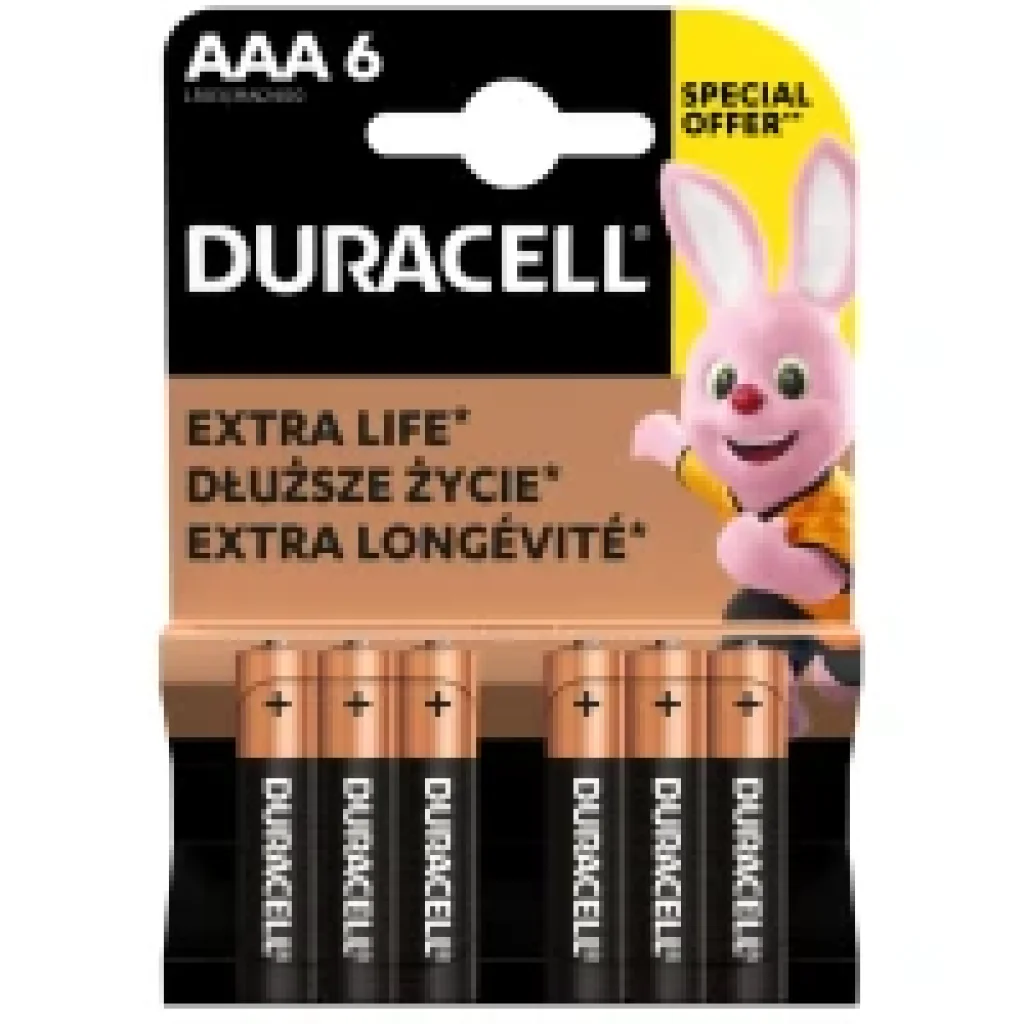 Батарейка Duracell LR03 MN2400 1х6 шт. UA