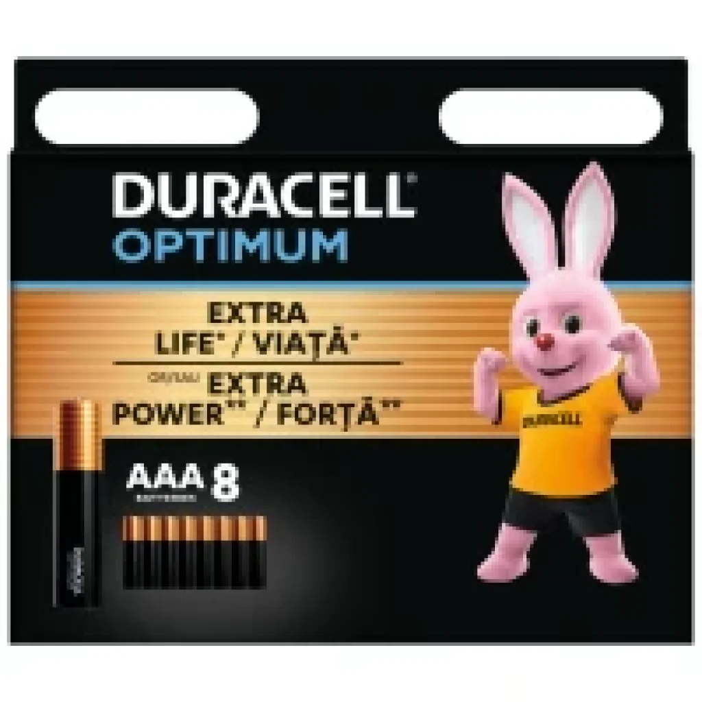Батарейка Duracell LR03 KPD 08*10 Optimum уп. 1x8 шт. UA