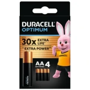 Батарейка Duracell LR06 KPD 04*10 Optimum уп. 1x4 шт. UA