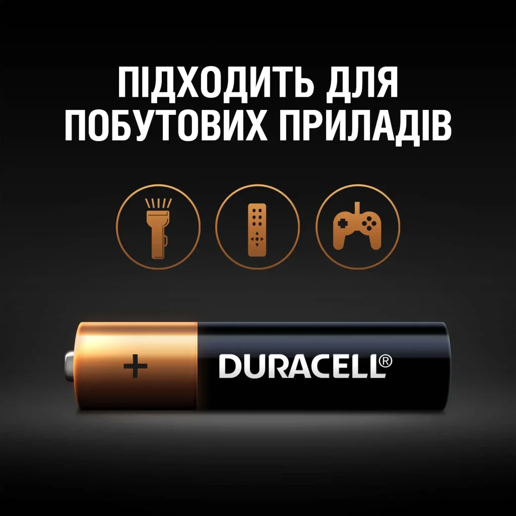 Батарейка Duracell LR03 MN2400 уп. 1х10 шт. UA