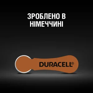 Батарейка Duracell HA 312 уп. 6 шт. UA