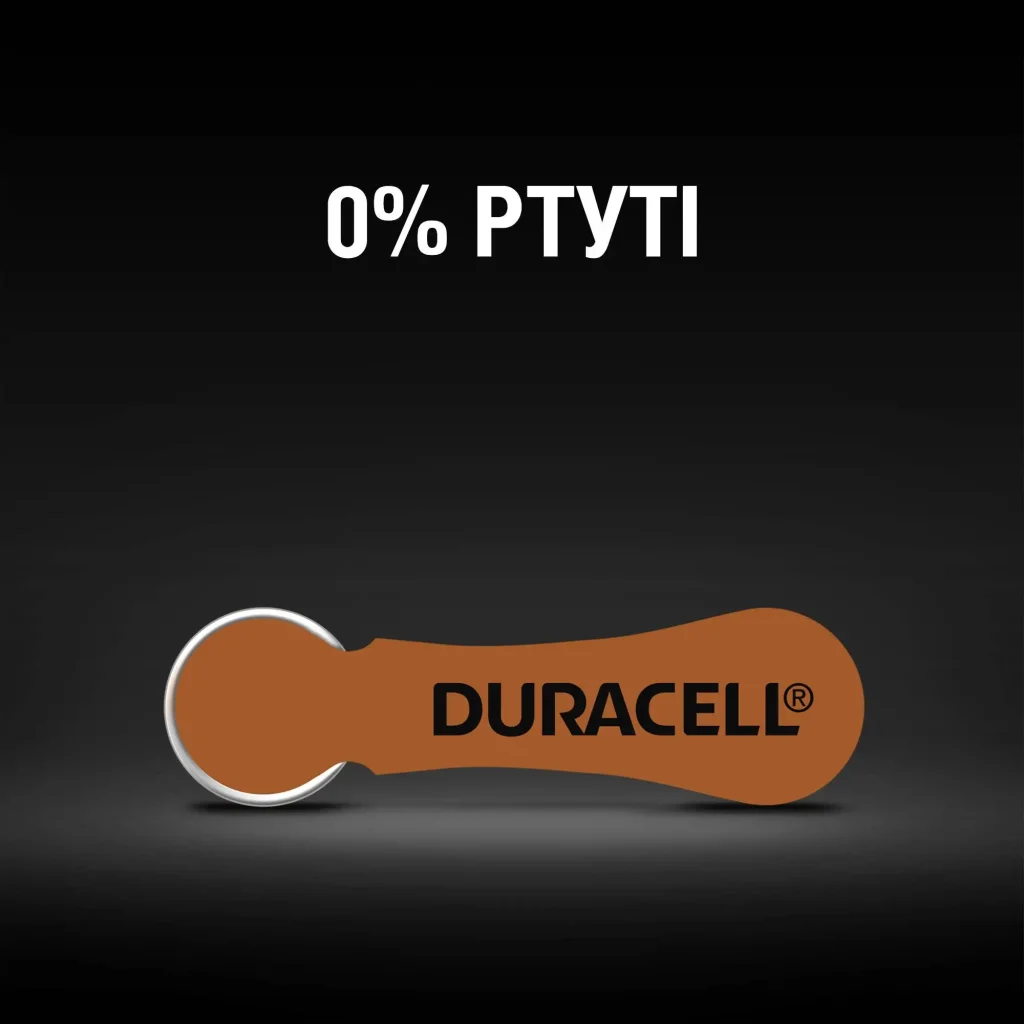 Батарейка Duracell HA 312 уп. 6 шт. UA