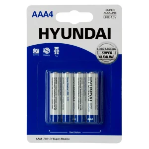 Батарейка Hyundai LR03 AAA BL4 Alkaline UA