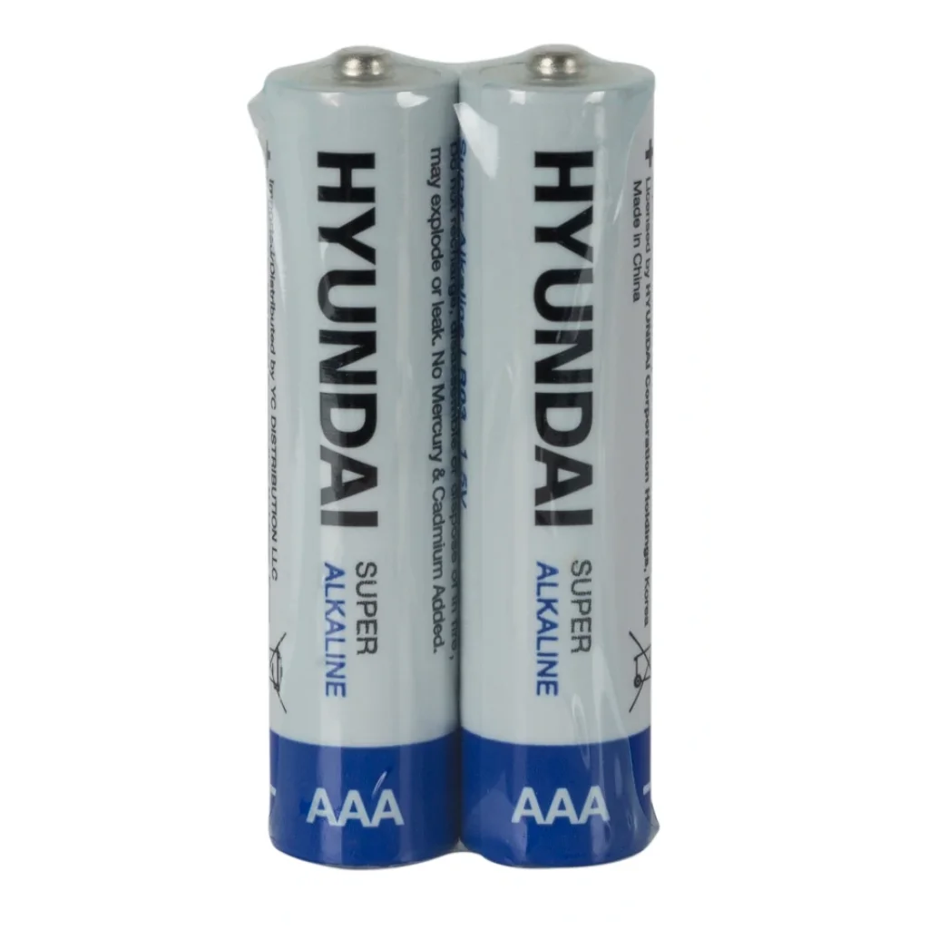 Батарейка Hyundai LR03 AAA Shrink 2 Alkaline UA