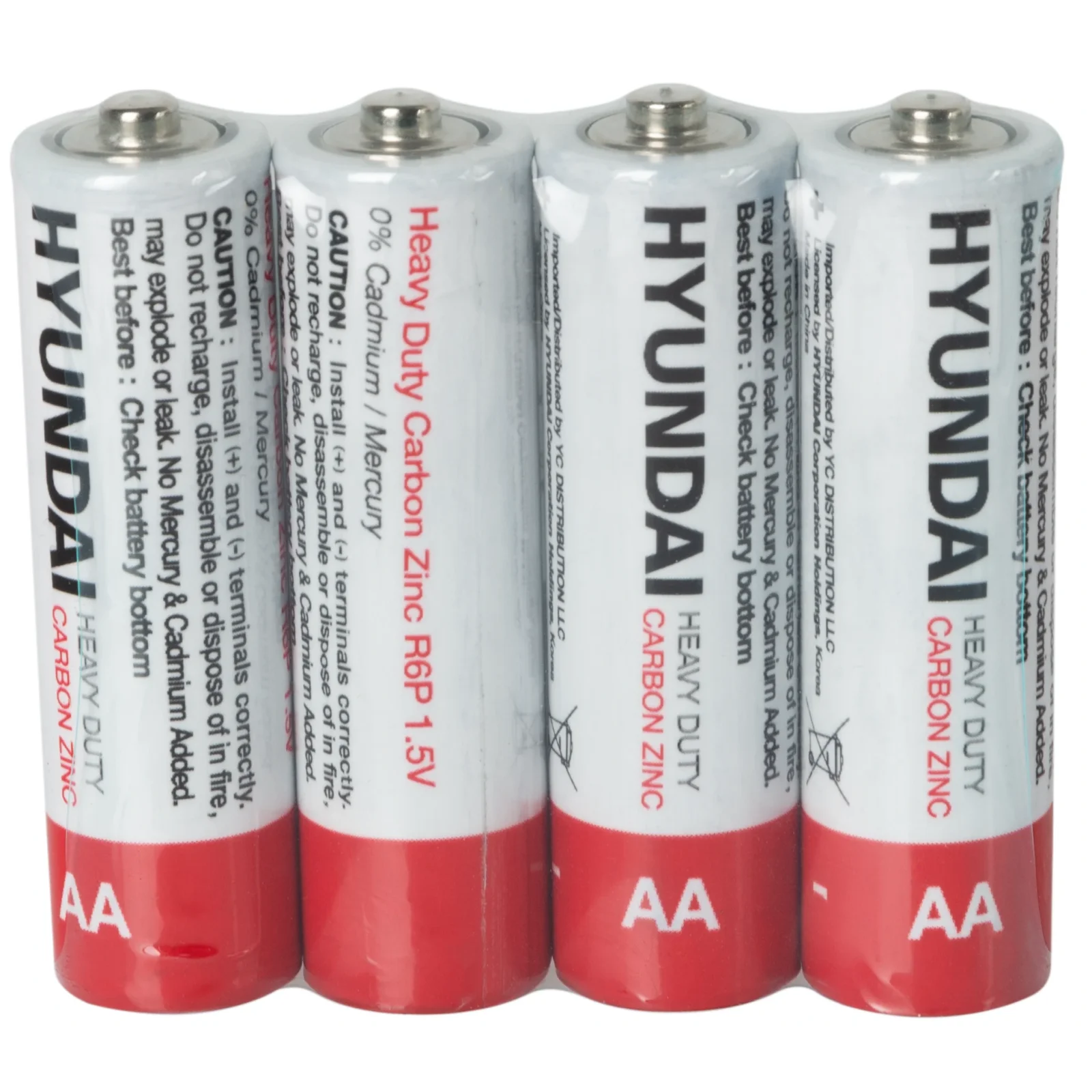 Батарейка Hyundai R6 AA Shrink 4 Heavy Duty UA