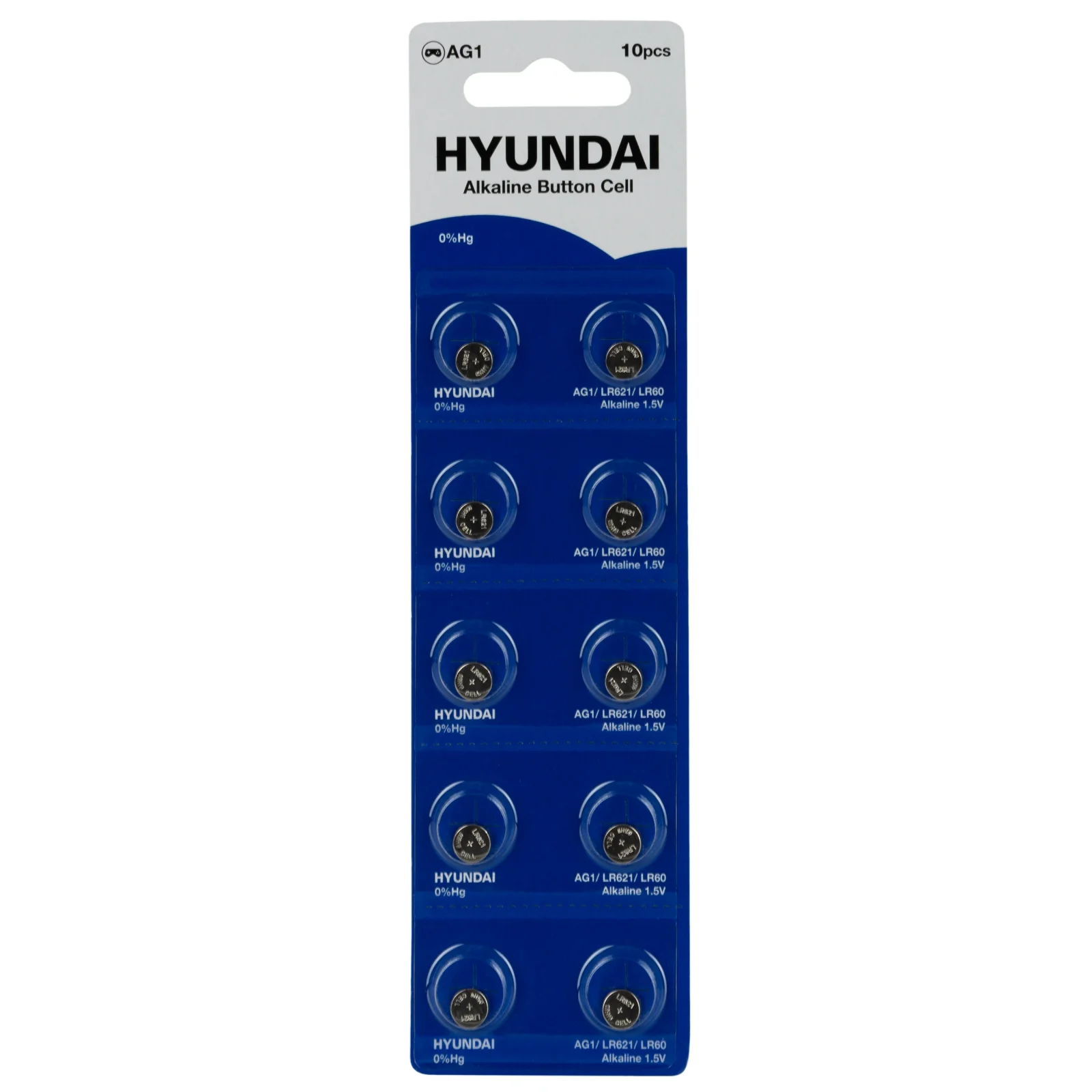 Батарейка Hyundai AG1 Blister 10 UA