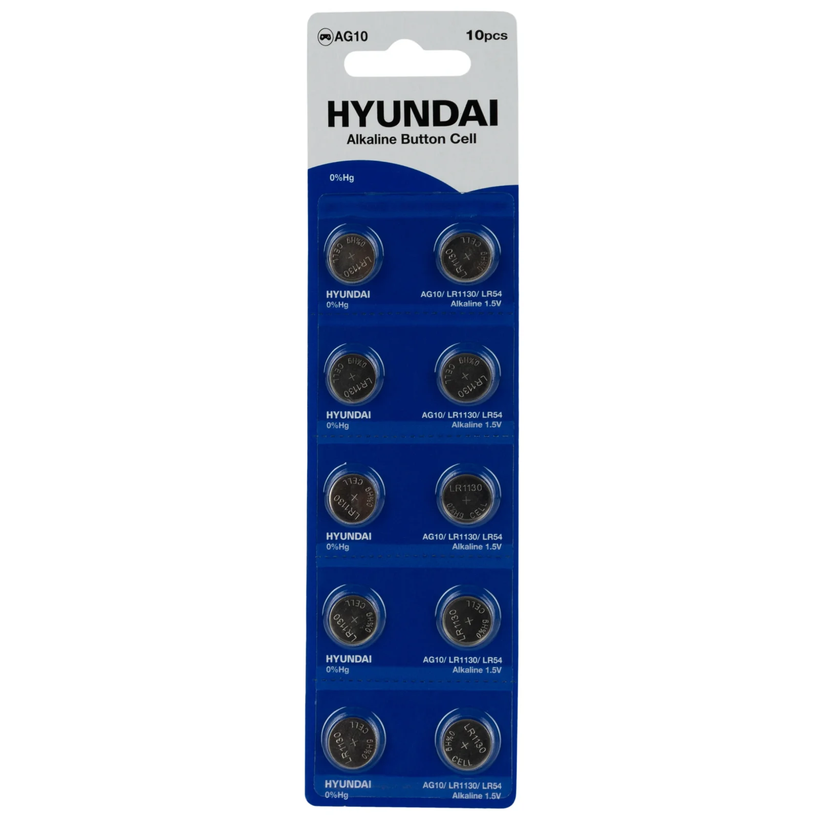Батарейка Hyundai AG10 Blister 10 UA