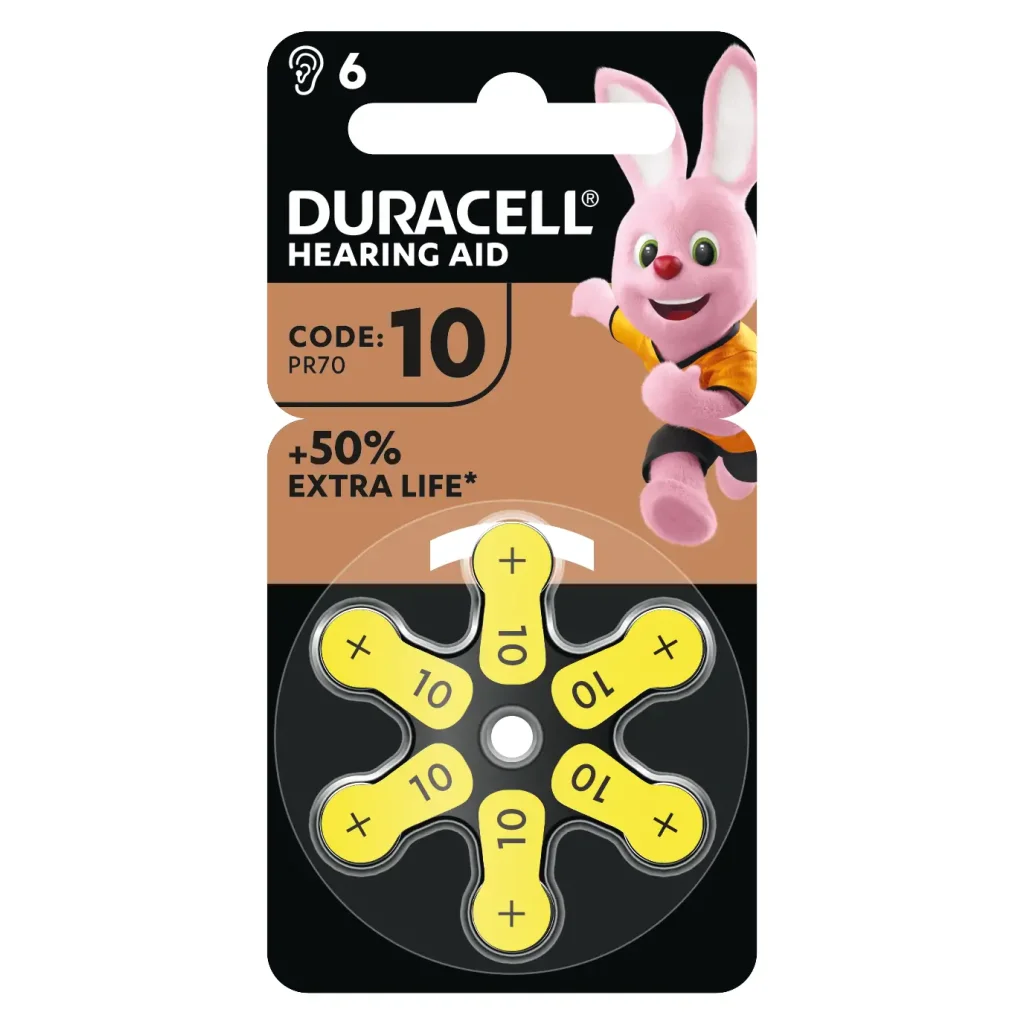 Батарейка Duracell HA 10 6 шт. UA