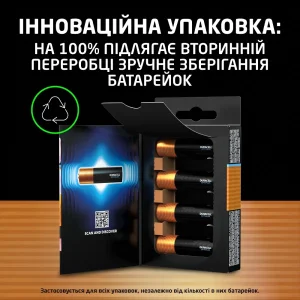 Батарейка Duracell LR06 KPD 08*10 Optimum уп. 1x8 шт. UA
