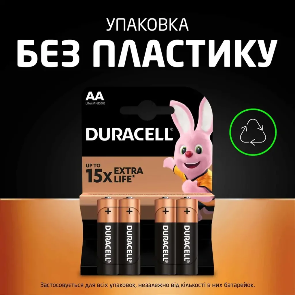 Батарейка Duracell LR06 MN1500 1x2 шт. UA