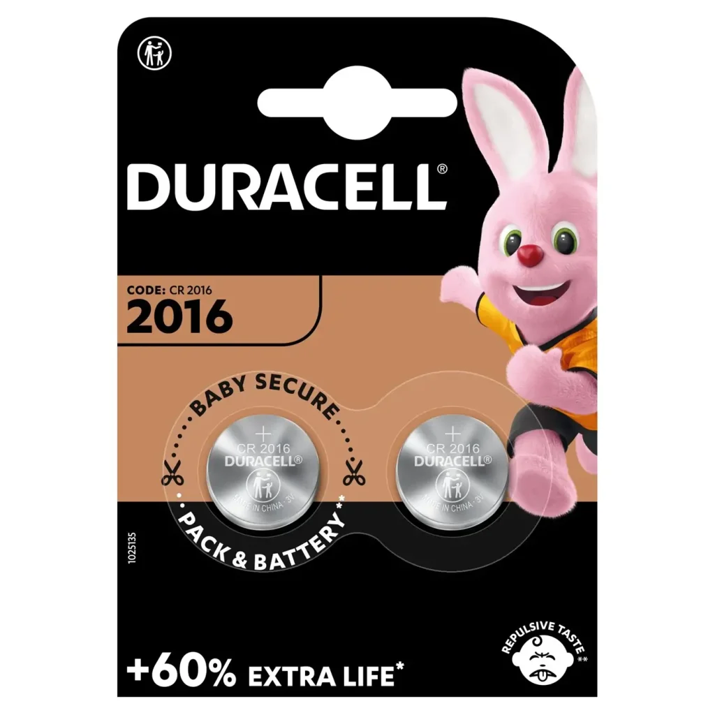 Батарейка Duracell DL2016 DSN 2 шт. UA