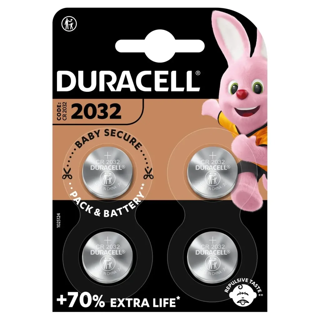Батарейка Duracell DL2032 DSN уп. 4шт. UA