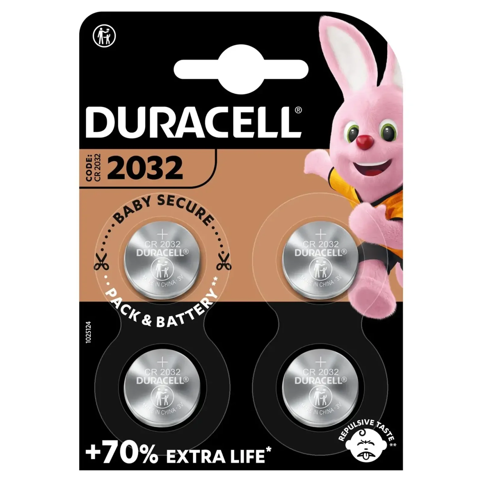 Батарейка Duracell DL2032 DSN уп. 4шт. UA