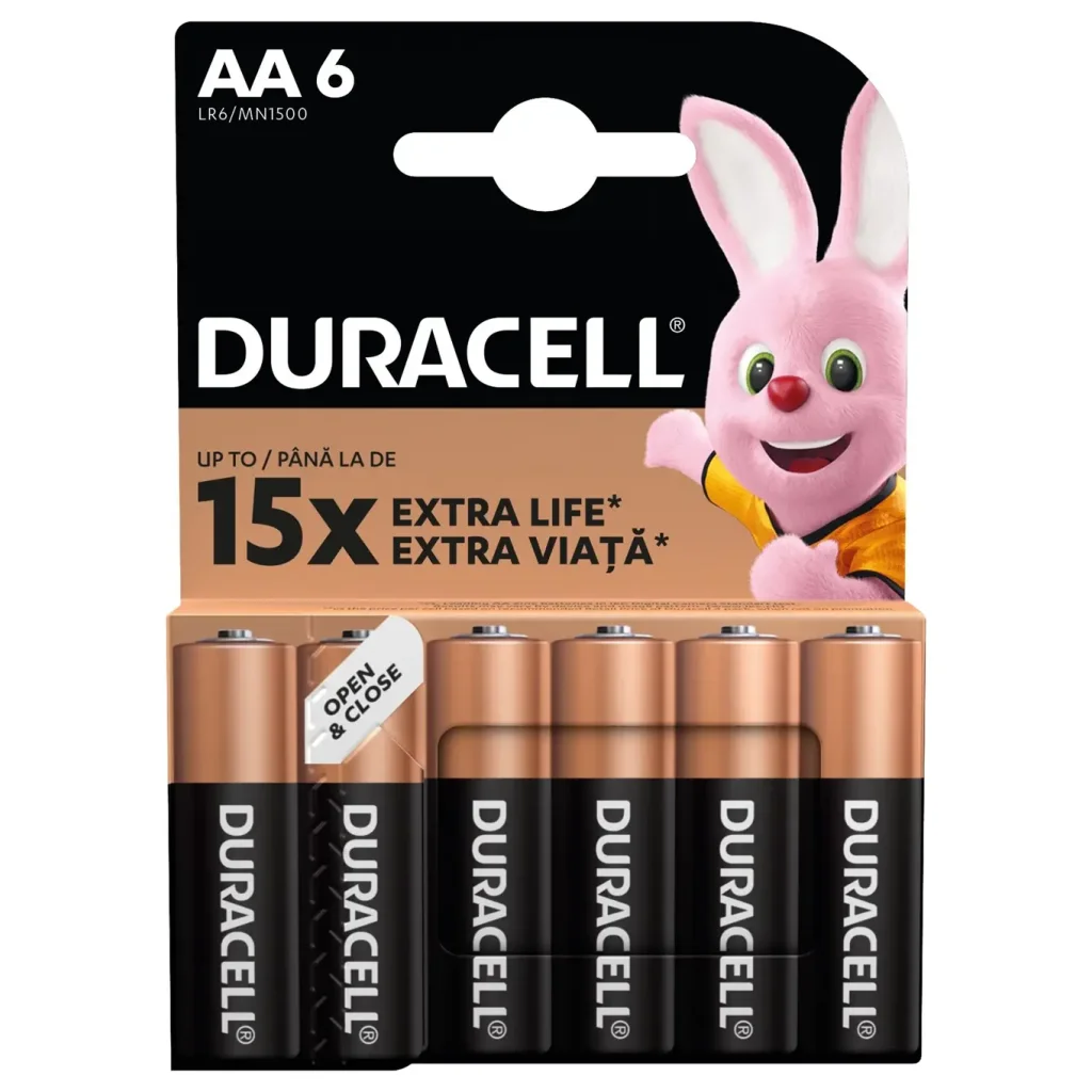 Батарейка Duracell LR06 MN1500 1x6 шт. UA