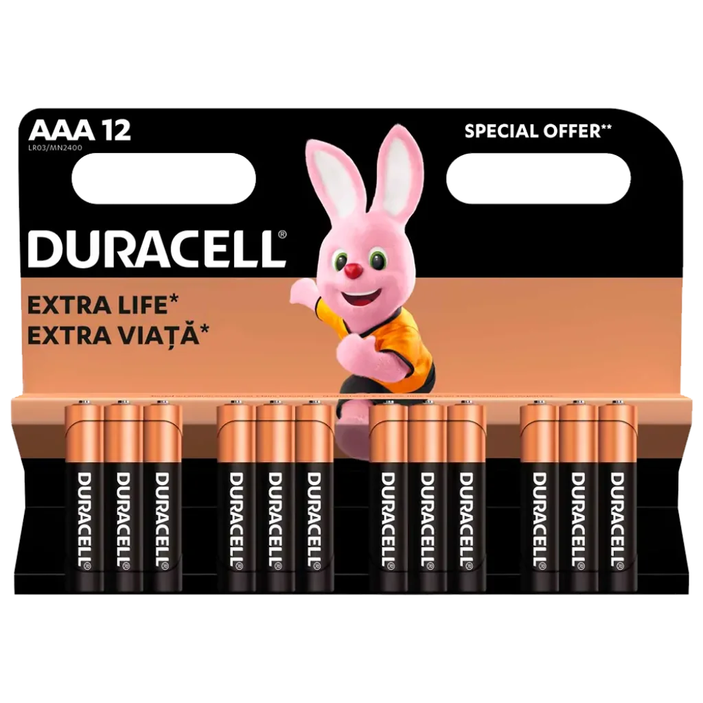 Батарейка Duracell LR03 MN2400 1x12 шт. UA